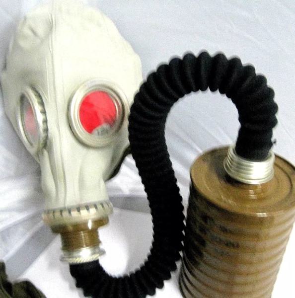 Gasmaske Maske Mundschutz Gesichtsmaske Schutzhandschuhe ABC Schutzkleidung